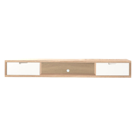 AIR AIR ENTERTAINMENT UNIT WALL MOUNT - 1800X390 - OAK/WHITE