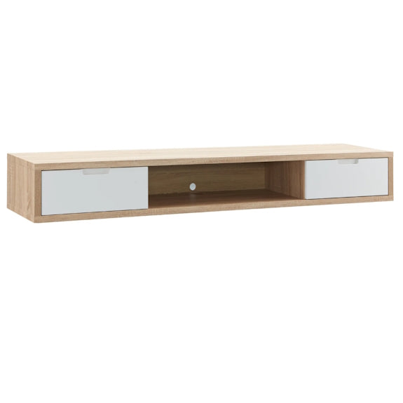 AIR AIR ENTERTAINMENT UNIT WALL MOUNT - 1800X390 - OAK/WHITE