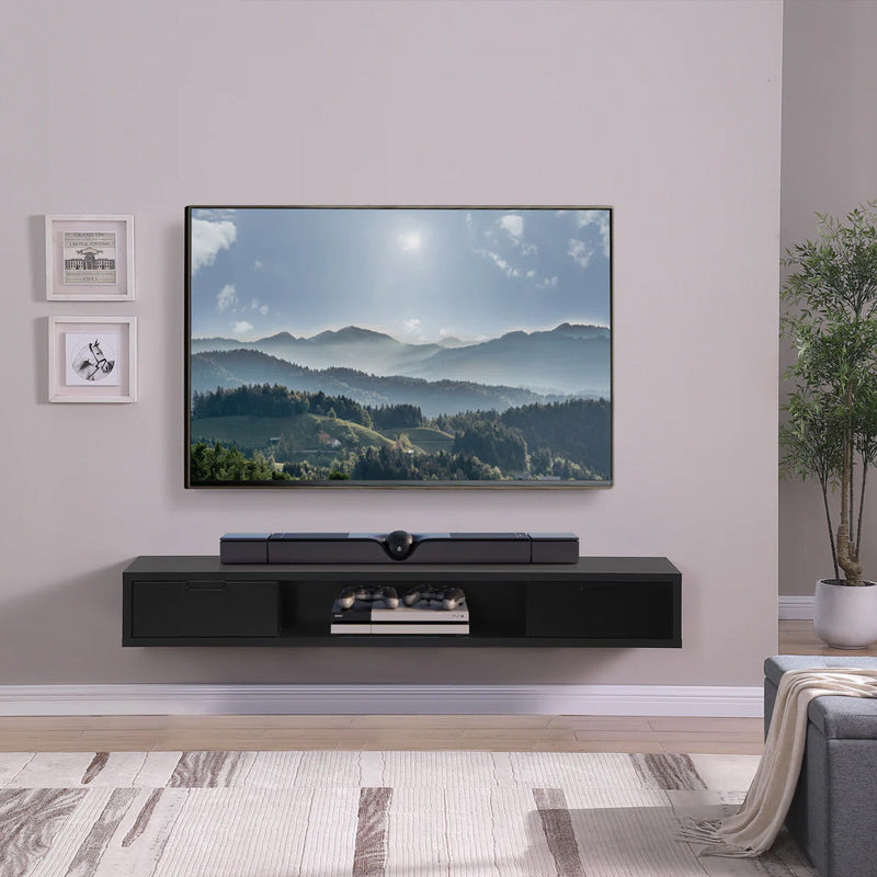 AIR AIR ENTERTAINMENT UNIT WALL MOUNT - 1800X390 - BLACK OAK