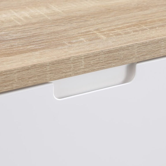 AIR AIR ENTERTAINMENT UNIT WALL MOUNT - 2000X390 - OAK/WHITE