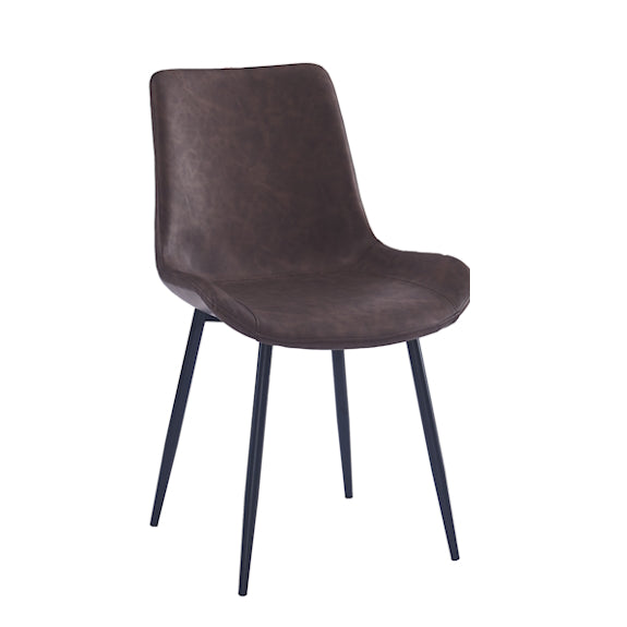 APOLLO APOLLO DINING CHAIR - PU BROWN