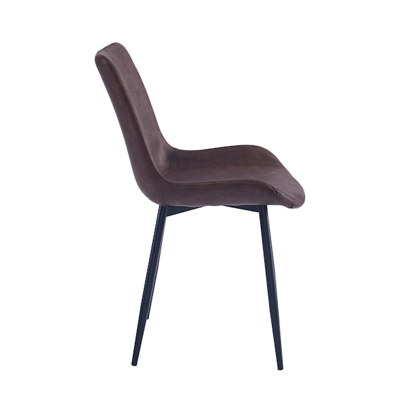 APOLLO APOLLO DINING CHAIR - PU BROWN
