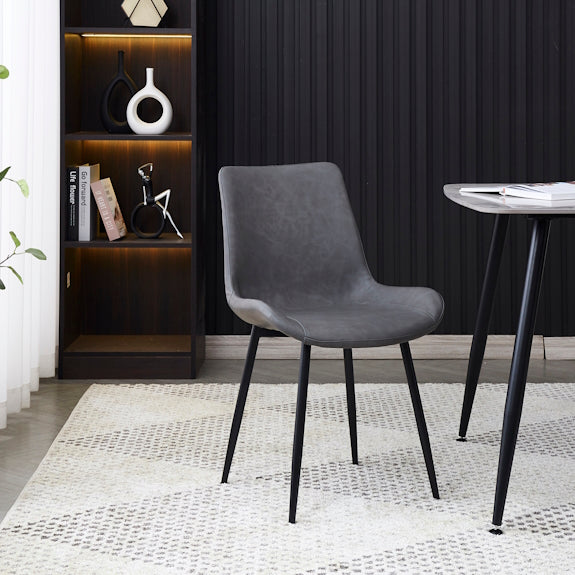 APOLLO APOLLO DINING CHAIR - PU GREY