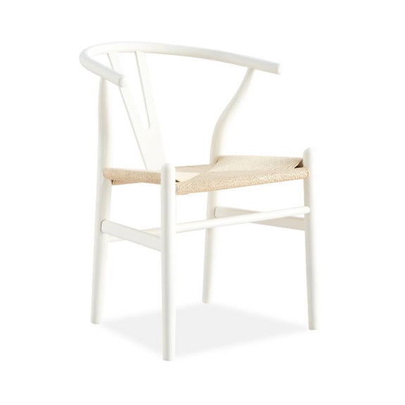 ARC ARC DINING CHAIR - WHITE/NATURAL