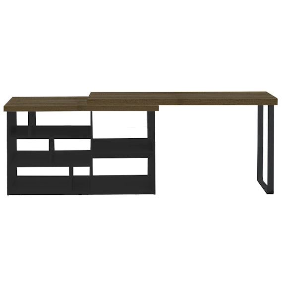 ASPIRE ASPIRE DESK - 1500X550 - DARK OAK/BLACK