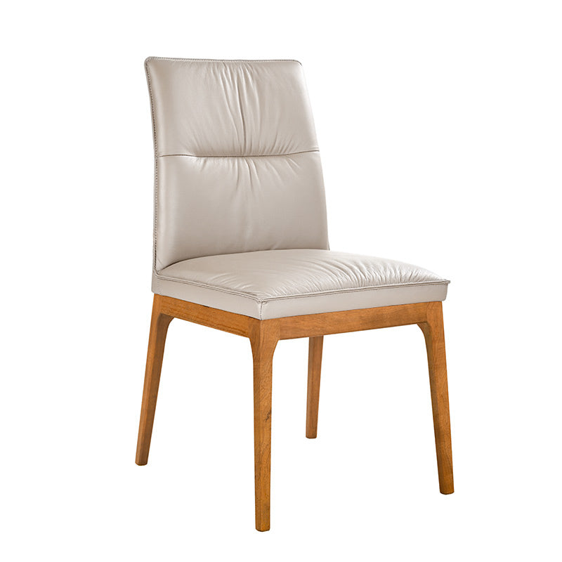ATHERTON ATHERTON DINING CHAIR - LEATHER LIGHT MOCHA