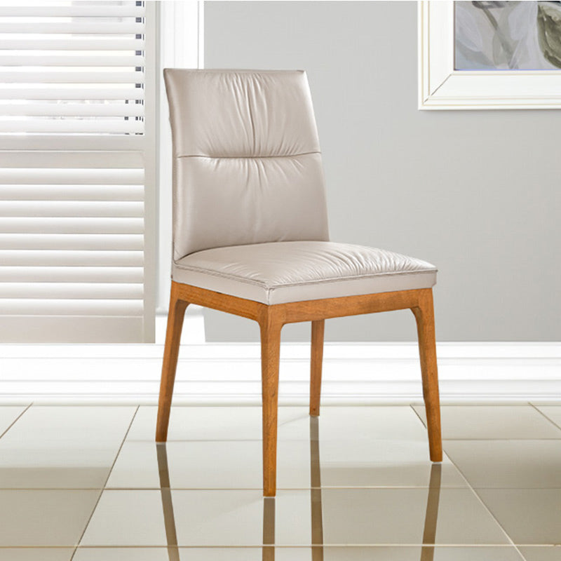 ATHERTON ATHERTON DINING CHAIR - LEATHER LIGHT MOCHA