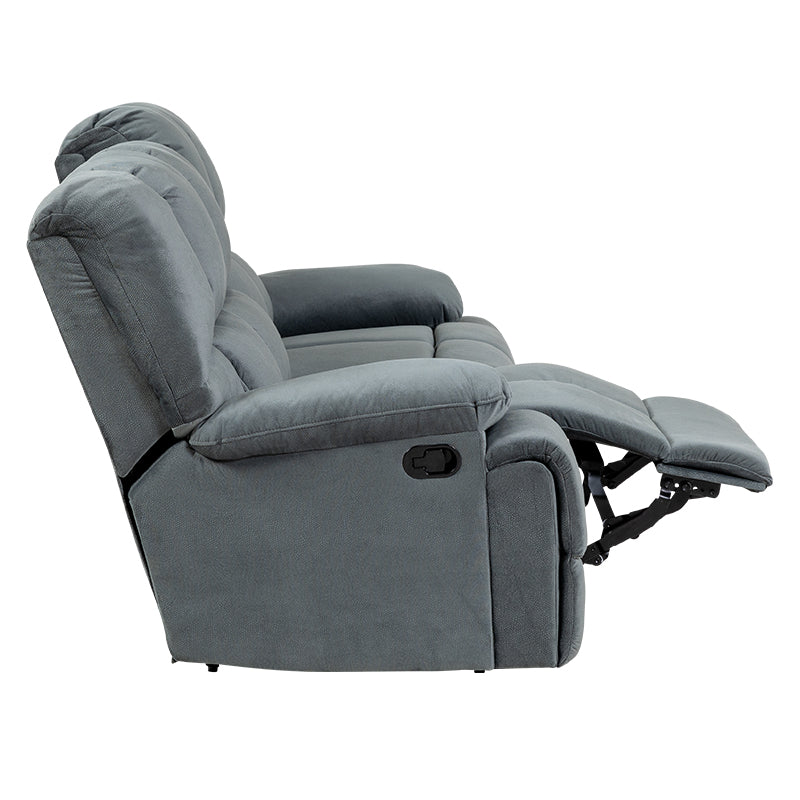 AUGUSTUS AUGUSTUS DARK GREY - FABRIC - 3 SEAT RECLINER