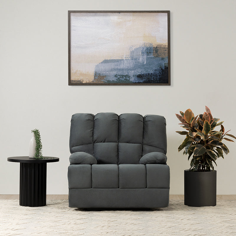AUGUSTUS AUGUSTUS DARK GREY - FABRIC - 1 SEAT RECLINER