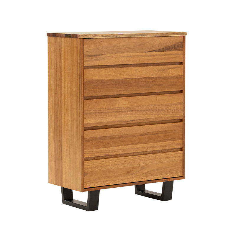 BAXTER BAXTER TALLBOY - 5 DRAWER - BLACKWOOD