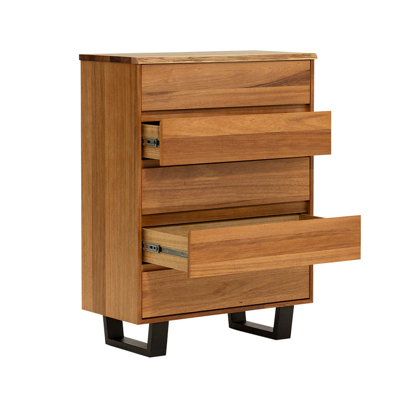 BAXTER BAXTER TALLBOY - 5 DRAWER - BLACKWOOD