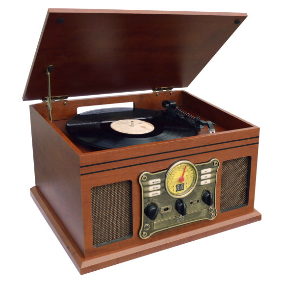 LENOXX BLUETOOTH RETRO MUSIC CENTRE BROWN