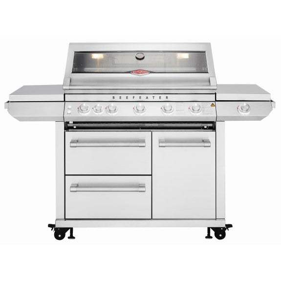 BEEFEATER 7000 PREMIUM 5 BURNER BBQ SIDE BURNER & TROLLEY
