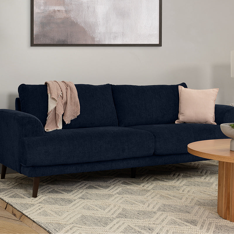 BIANCA BIANCA NAVY - FABRIC - 3 SEAT SOFA