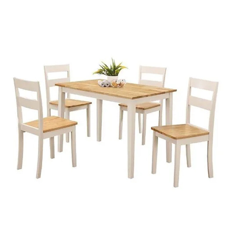 BONDI BONDI DINING SET 5 PCE 1140 - OAK/WHITE