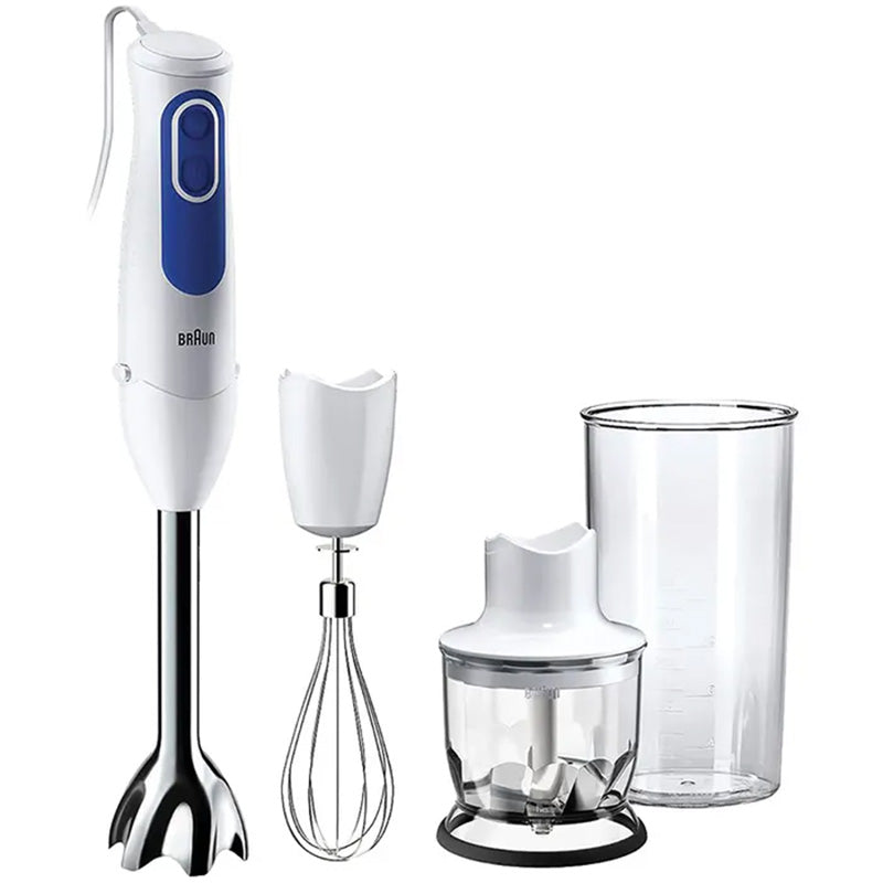 BRAUN MULTIQUICK 3 SPAGHETTI + 350ML CHOPPED - WHITE/BLUE 700W