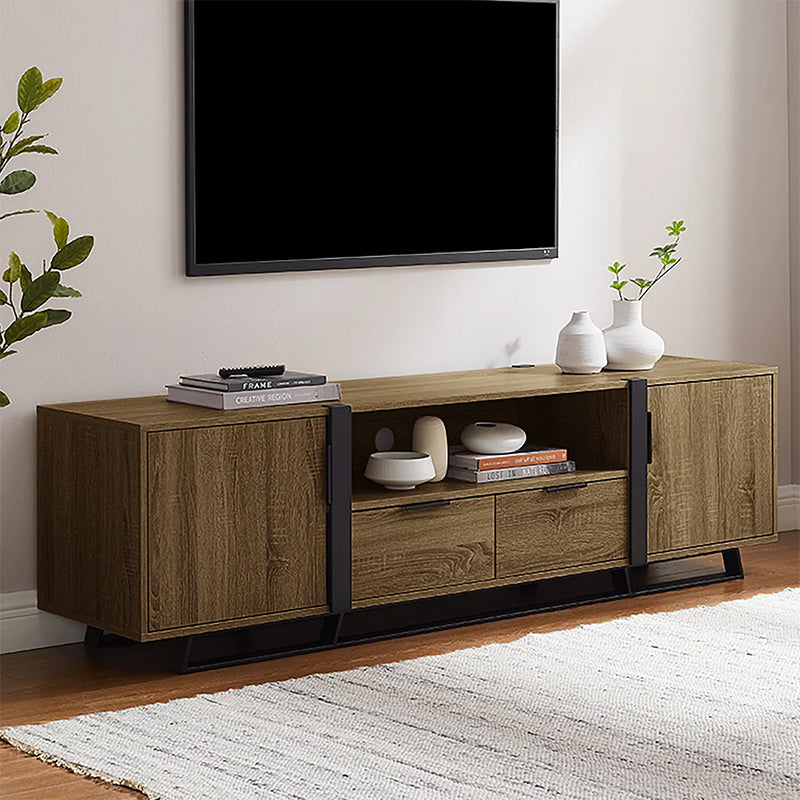 CAPRI CAPRI ENTERTAINMENT UNIT - 1800X400 - DARK OAK/BLACK