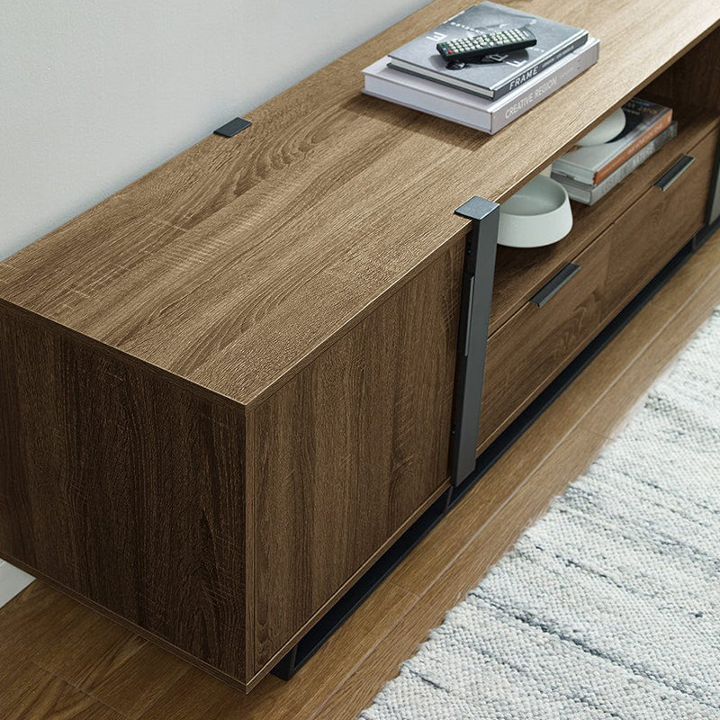 CAPRI CAPRI ENTERTAINMENT UNIT - 1800X400 - DARK OAK/BLACK