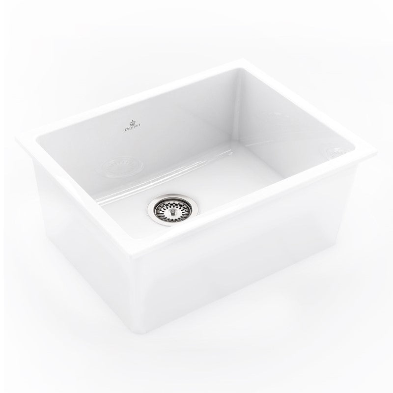 CHAMBORD CONSTANCE III FIRECLAY SINK 610X1460X255MM WHITE