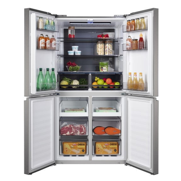 CHIQ CROSS DOOR REFRIGERATOR INVERTER TECHNOLOGY VCM SILVER 601L
