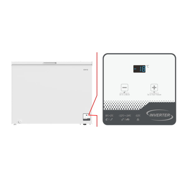 ChiQ 299 Litre Hybrid Chest Freezer