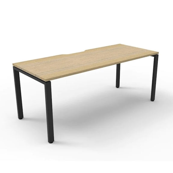 DELUXE INFINITY DELUXE RAPID INFINITY DESK - 1500X750 - OAK/BLACK