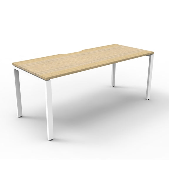 DELUXE INFINITY DELUXE RAPID INFINITY DESK - 1500X750 - OAK/WHITE