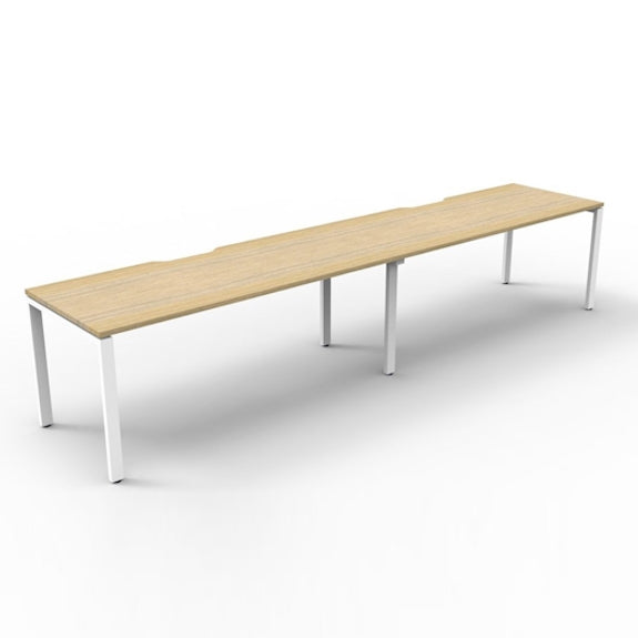 DELUXE INFINITY DELUXE RAPID INFINITY DESK - 1500X750 - OAK/WHITE
