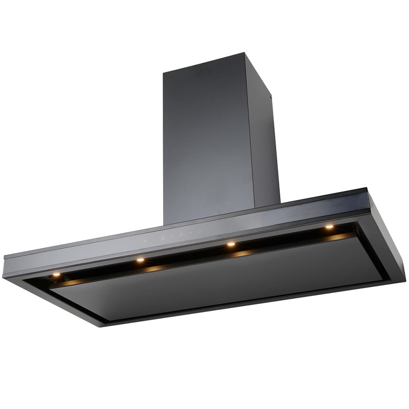 SCHWEIGEN RANGEHOOD CANOPY SILENT MODERATE COOKING BLACK 90cm