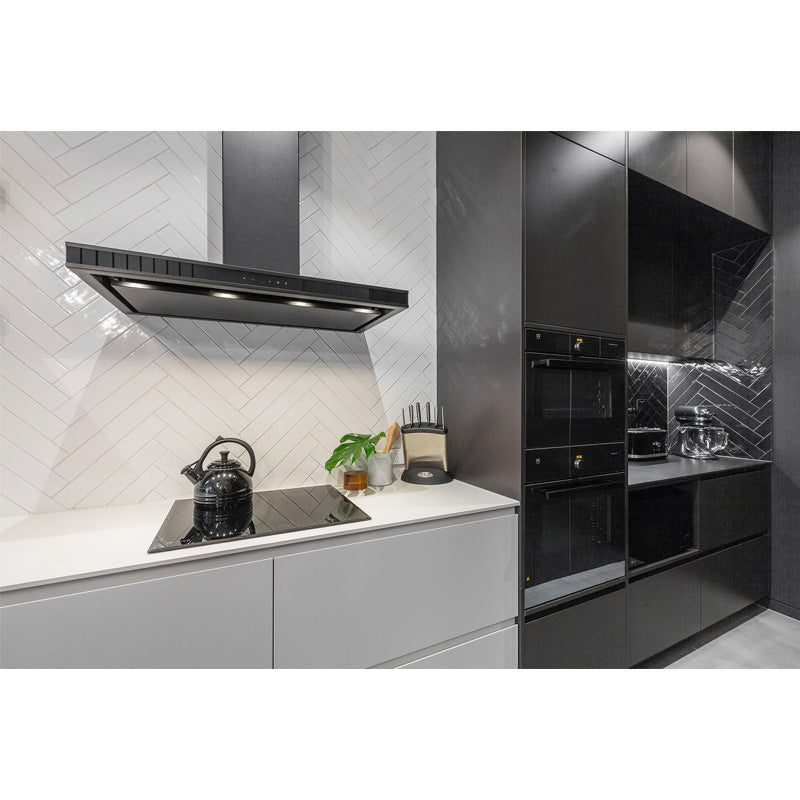 SCHWEIGEN RANGEHOOD CANOPY SILENT MODERATE COOKING BLACK 90cm