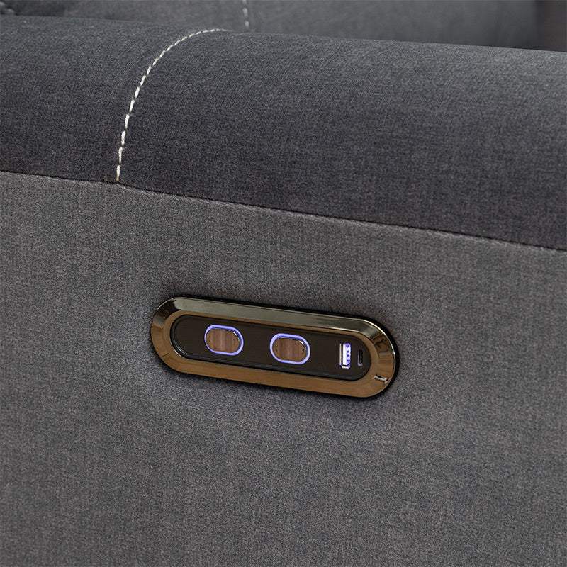 DYNASTY DYNASTY CHARCOAL - VELOUR SUEDE - CORNER WITH RHF CHAISE
