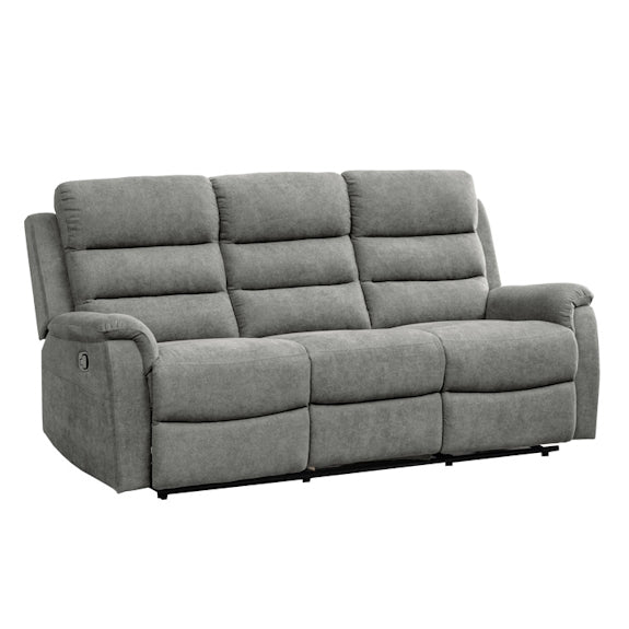 EDISON EDISON LIGHT GREY - MIST SUEDE - 3 PCE LOUNGE SUITE 3RR+R+R