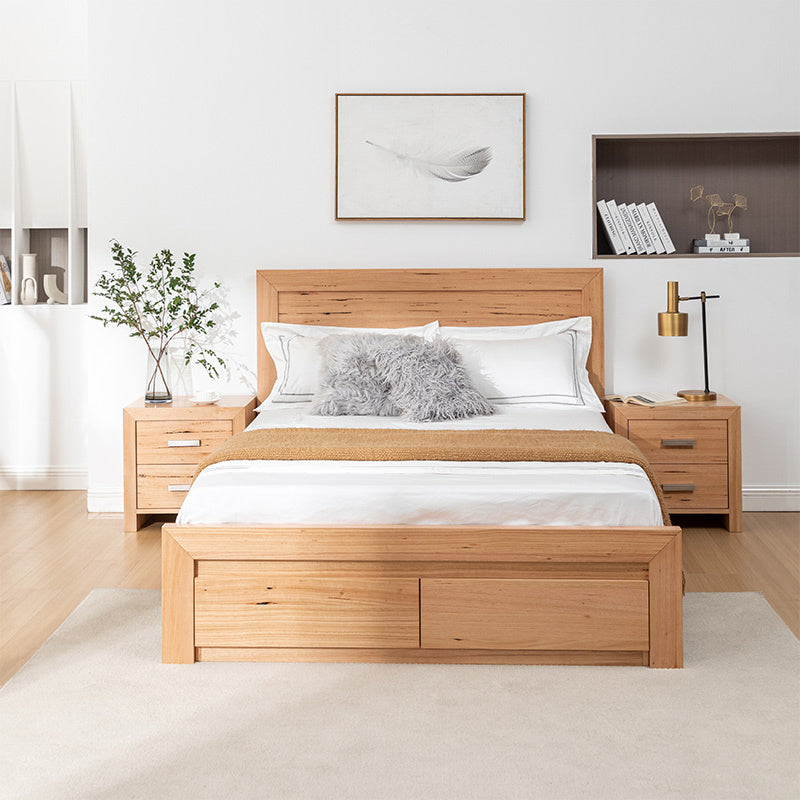 EVA EVA KING BEDROOM SUITE 4PCE - MESSMATE NATURAL