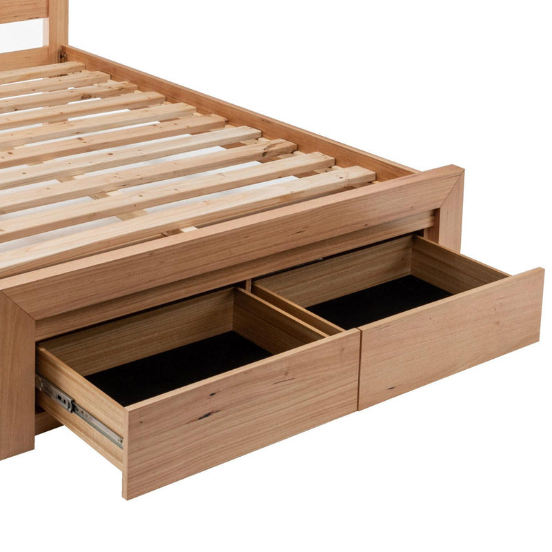 EVA EVA QUEEN BEDROOM SUITE 4PCE - MESSMATE NATURAL