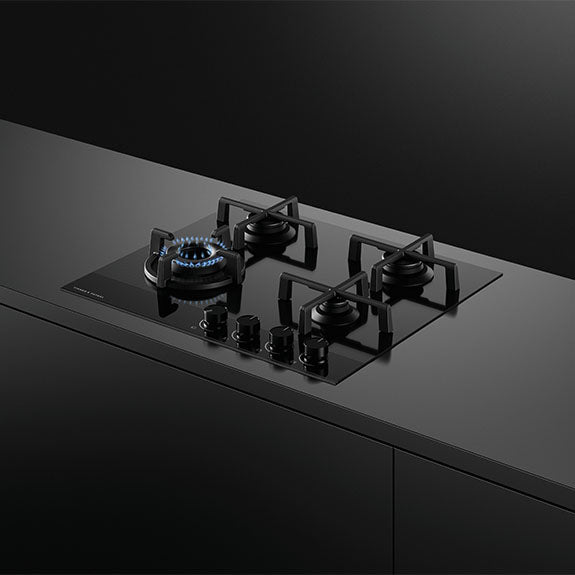 FISHERPAYKEL GAS ON GLASS COOKTOP 60CM