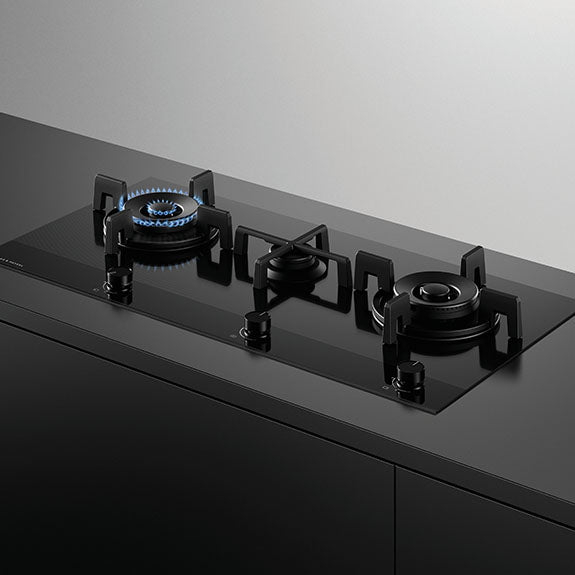 FISHERPAYKEL GAS ON GLASS COOKTOP 90CM