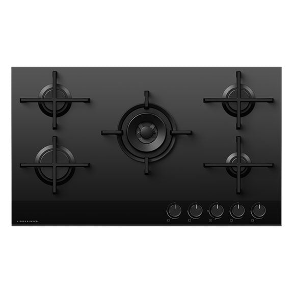 FISHERPAYKEL GAS ON GLASS COOKTOP 90CM