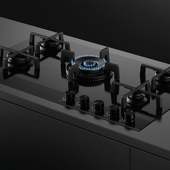 FISHERPAYKEL GAS ON GLASS COOKTOP 90CM
