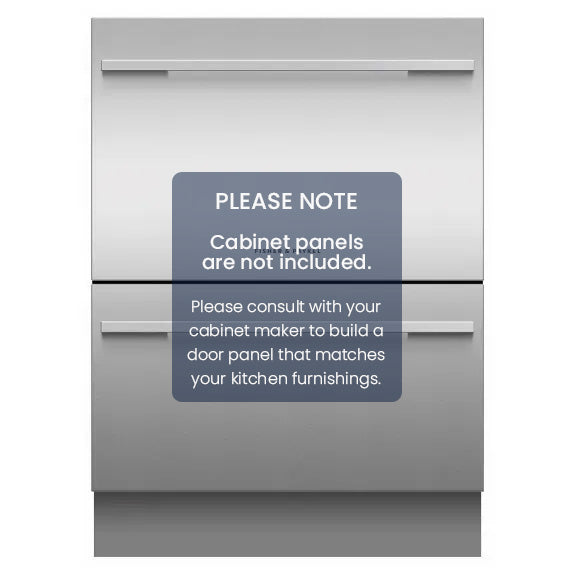 Fisher & Paykel 60cm Integrated Double DishDrawer