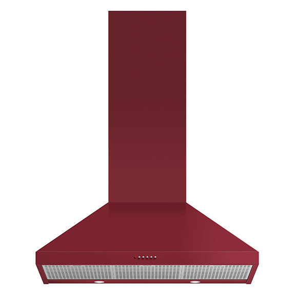 FISHERPAYKEL CANOPY WALL RANGEHOOD RED 90CM