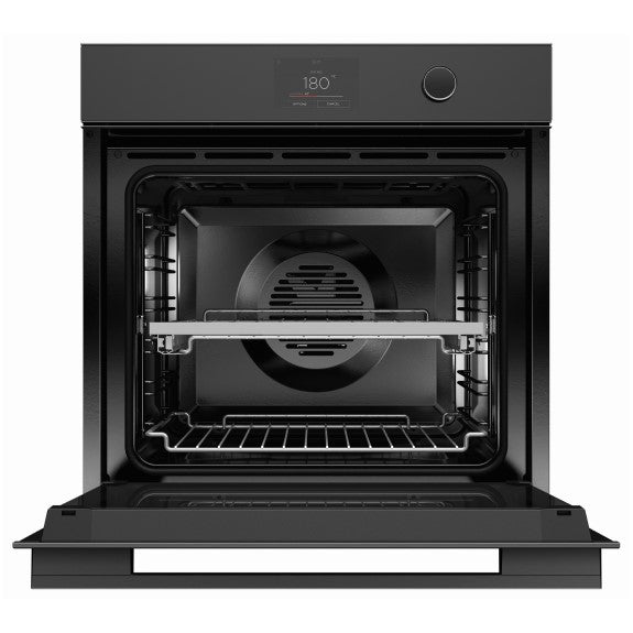 FISHERPAYKEL SINGLE OVEN PYRO 17 FUNC SMART HQ MINIMAL BLACK 60CM
