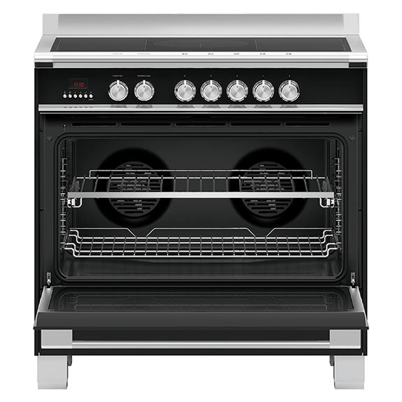 FISHERPAYKEL FREESTANDING INDUCTION COOKER BLACK 90CM