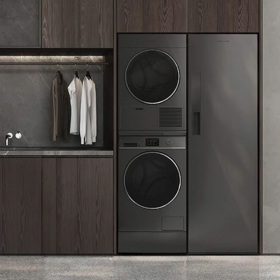 FISHERPAYKEL FRONT LOAD WASHER WI-FI SMART TOUCH DIAL GRAPHITE 11KG 60CM