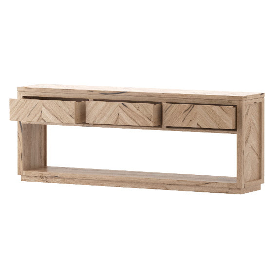 FLINDERS SELECT CONSOLE TABLE FLINDERS 2000 MESSMATE NATURAL 2000