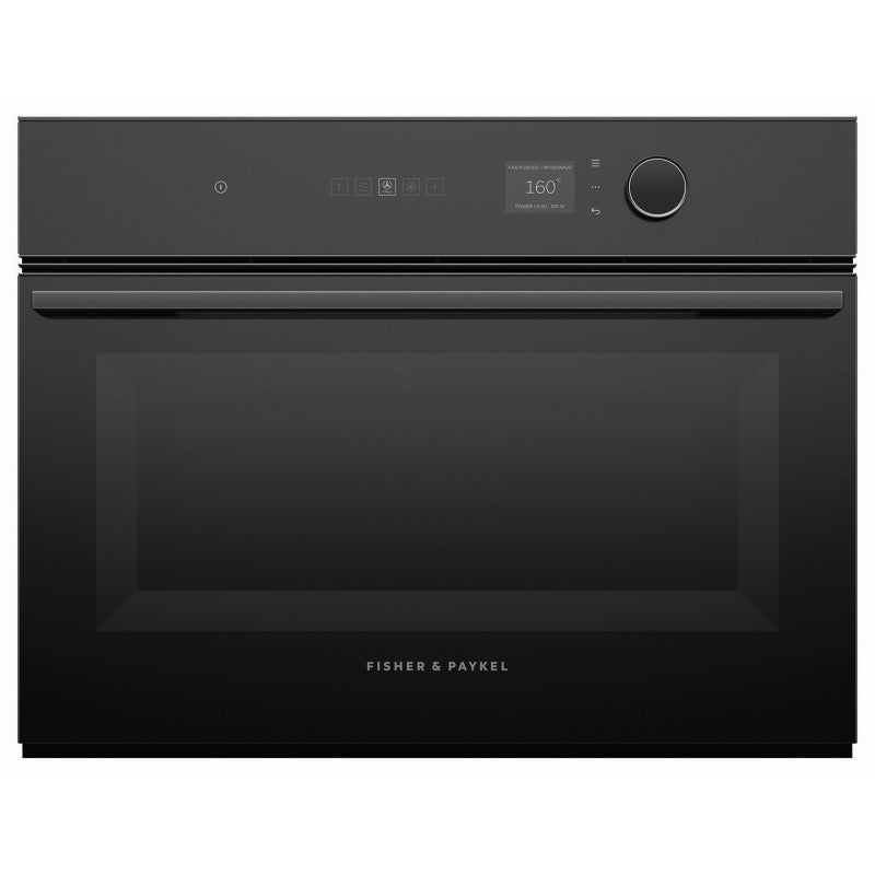 FISHERPAYKEL MICROWAVE OVEN COMPANION SMARTHQ MINIMAL BLACK 60CM