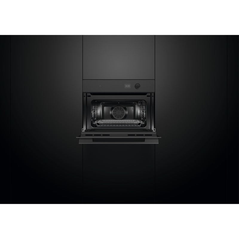 FISHERPAYKEL MICROWAVE OVEN COMPANION SMARTHQ MINIMAL BLACK 60CM