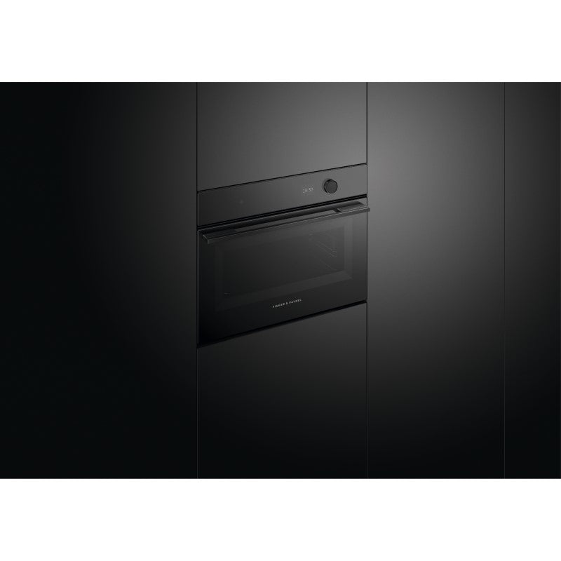 FISHERPAYKEL MICROWAVE OVEN COMPANION SMARTHQ MINIMAL BLACK 60CM