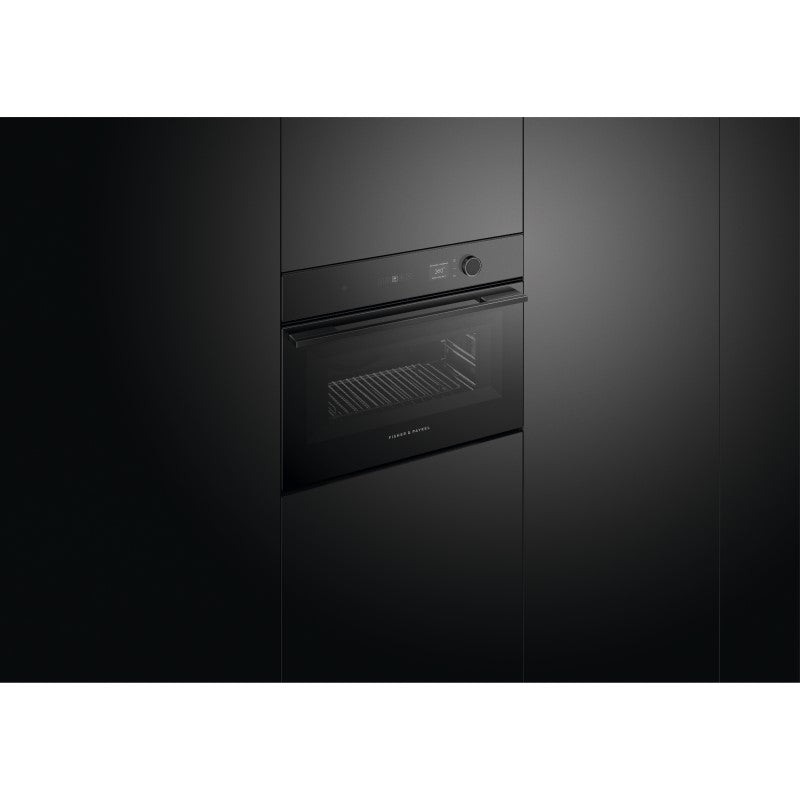 FISHERPAYKEL MICROWAVE OVEN COMPANION SMARTHQ MINIMAL BLACK 60CM