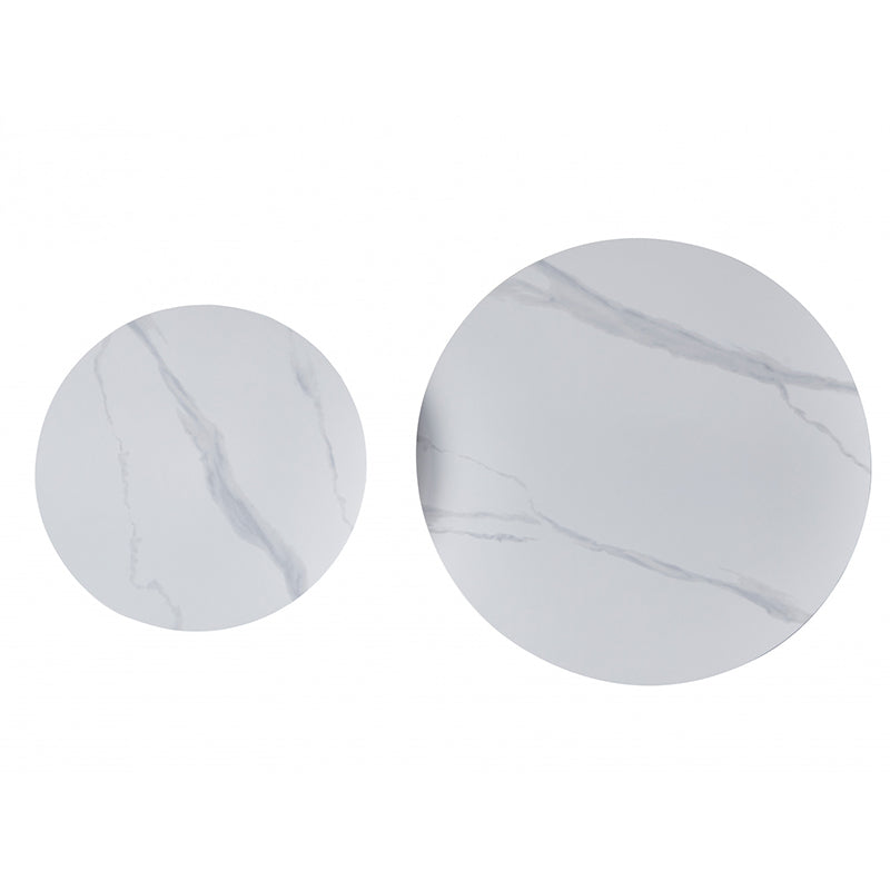 GROLLO GROLLO COFFEE TABLE SET - SNOW WHITE/BLACK