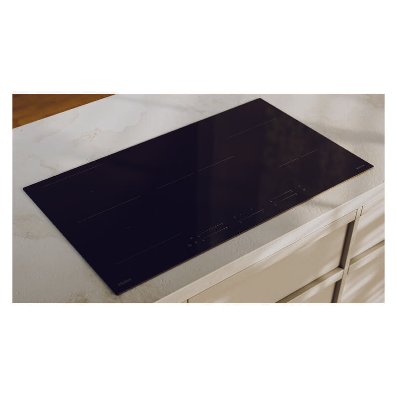 HAIER 500 SERIES INDUCTION COOKTOP 5 ZONE FLEXI ZONE BLACK GLASS 90CM